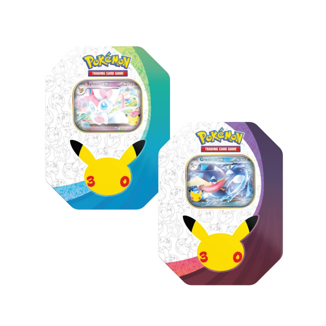 30th anniversario - Tin da Collezione Sylveon-ex e Greninja-ex-(ITA) (Prevendita)