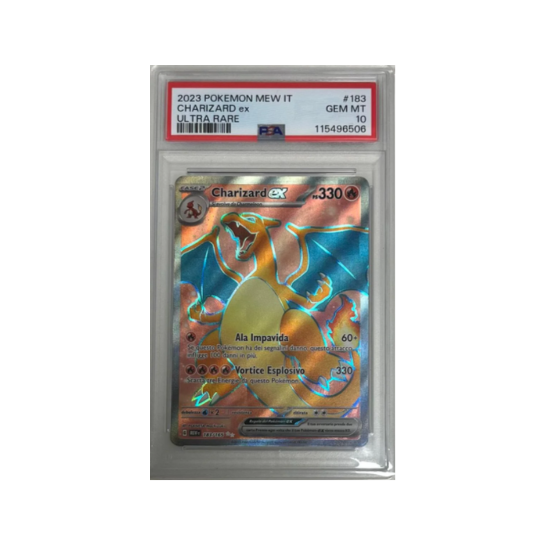 CHARIZARD EX 151 183/165 - PSA 10 - CARTA GRADATA ITA