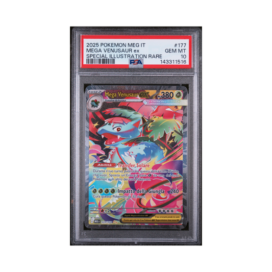 Mega Venusaur ex special illustration rare-177/132-PSA 10-ITA