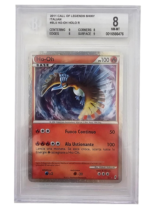 Ho-oh holo SL5 - Richiamo delle Leggende - 2011 - BGS 8 - CARTA GRADATA ITA