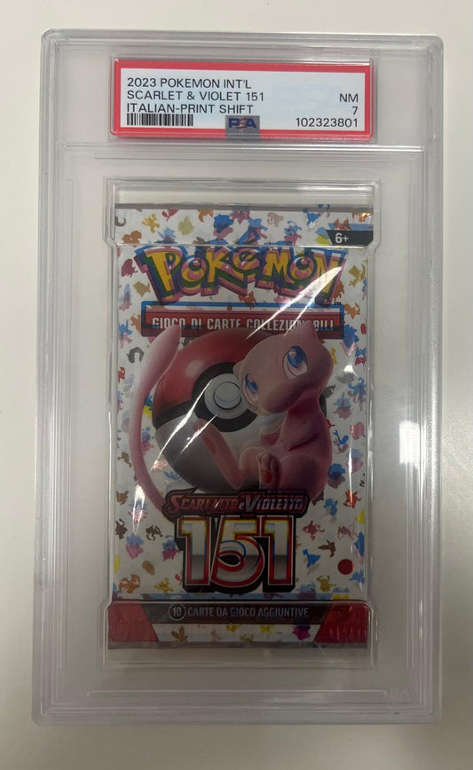pack 151 print shift - PSA 7- CARTA GRADATA ITA