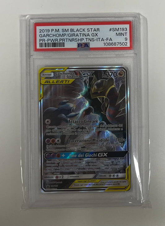 garchomp e giratina ex sm193 alleati - PSA 9- CARTA GRADATA ITA