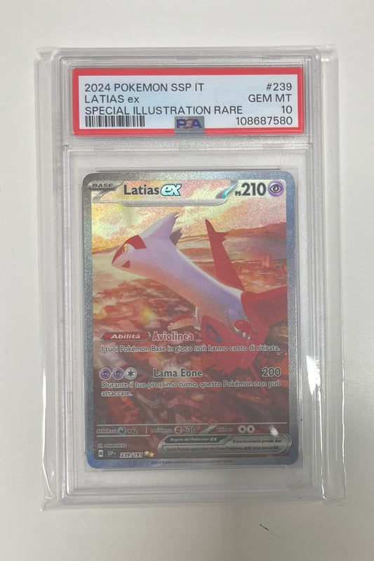 latias ex 239/191 special ill.rare scintille folgoranti  - PSA 10- CARTA GRADATA ITA