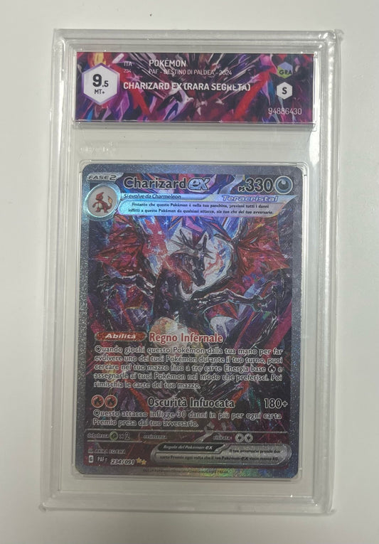 Charizard EX 234/091 - Destino di Paldea - 2024 - GRAAD 9.5 Mint - CARTA GRADATA ITA