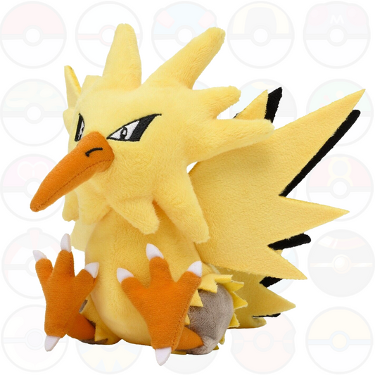 Zapdos Peluche - Pokemon FIT - Pokemon Center Giapponesi - pupazzo di Zapdos originale