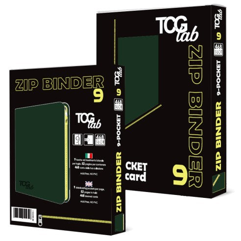 Raccoglitore con zip a 9 Tasche (468carte) - TUTTI I COLORI