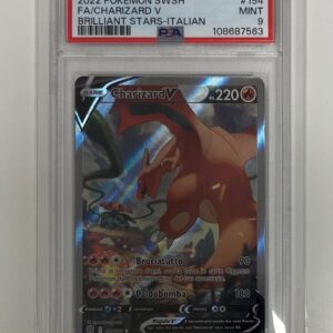 charizard v 154/172 astri lucenti- PSA 9- CARTA GRADATA ITA