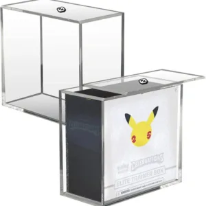 Etb Case Protettivo Pokemon w/ Sliding Lid Anti-UV - Acrylic Protector 4.0MM- Accessori Carte Collezionabili