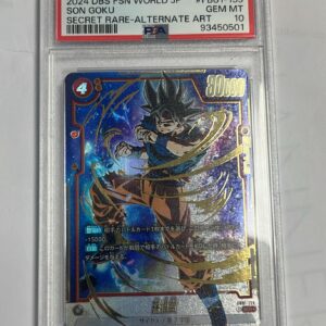 son goku secret rare alternate fb01-070 psa 10 jap