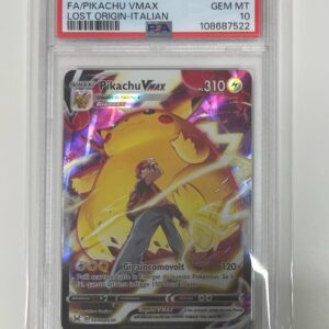 pikachu vmax tg17/tg30 origine perduta- PSA 10- CARTA GRADATA ITA