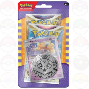 Pokémon - Blister 2 buste con Moneta - Espathra (ITA) (Lucentezza siderale-Astri Lucenti)