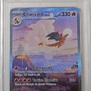 Charizard EX 199 - 151 ITALIANO - 2023 - PSA 9 Mint - CARTA POKEMON GRADATA ITA