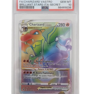 Charizard Vastro 174/172 - Astri Lucenti - 2022 - PSA 10 GEM MINT - CARTA GRADATA ITA