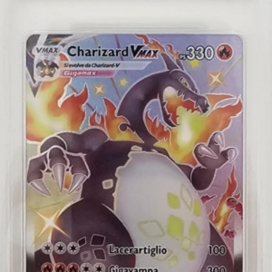 Charizard Vmax SV107 - Destino Splendente - 2021 - GRAAD 9.5 Mint - CARTA GRADATA ITA