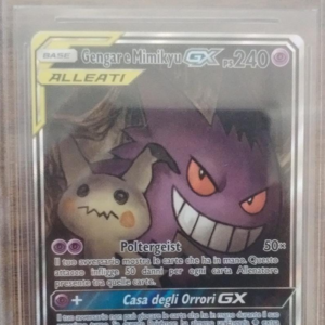 Gengar & Mimikyu GX 165/181 - Gioco di Squadra - 2019 - BGS 9 Mint - CARTA GRADATA ITA