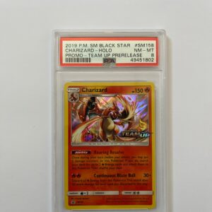 Charizard  holo promo team up - PSA 8 - CARTA GRADATA ENG