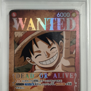 MONKEY D. LUFFY #012 - OP03 WANTED ALT ART - PSA GEM MINT 10 - CARTA GRADATA ONE PIECE JAP 2023