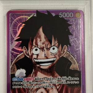 MONKEY D. LUFFY #060 - OP05 ALTERNATE ART 2023 - PSA GEM MINT 10 - CARTA GRADATA ONE PIECE JAP 2023