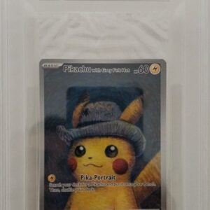 Pikachu Grey Felt Hat 085 SIGILLATA - PROMO POKEMON x VAN GOGH - 2023 - PSA 10 Gem Mint - CARTA GRADATA ENG