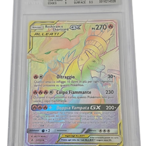 Reshiram & Charizard GX 217/214 - Sole & Luna Legami Inossidabili - 2019 - BGS 8.5 Near Mint - CARTA GRADATA ITA