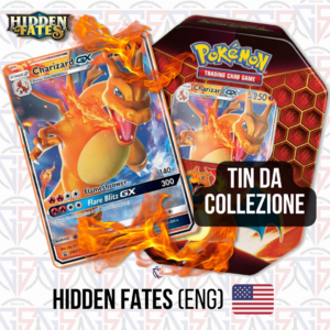 Tin Collezione Hidden Fates - Charizard GX (4 bustine ENG)