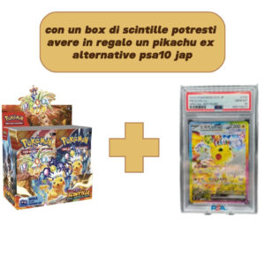 Box Scintille folgoranti ITA +possibilità di ricevere un Pikachu ex alternative art PSA 10 jap in regalo!