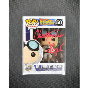 Funko Pop!-DR.Emmett Brown-#50- signed by Christopher Lloyd
