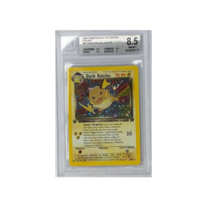 Dark Raichu 83/82 HOLO REVERSE Team Rocket 1st - BGS 8,5- CARTA GRADATA ITA