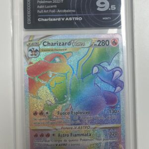 Charizard vastro 174/172 full art foil arcobaleon astri lucenti - aigrading 9.5 Mint - CARTA GRADATA ITA