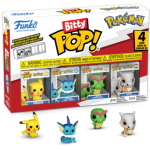 Pokemon-SERIE 4 X -Pokemon Bitty POP! Vinyl Figure 4-Pack Series Pikachu 2,5 cm (PREVENDITA)